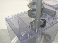 　濾過槽　2槽式濾過槽　W400XD300XH300　HS-400スキマーをセット　型式N4-3030s4